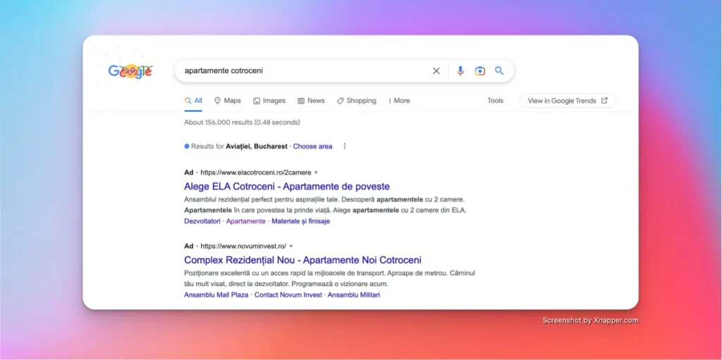 Campanii plătite de marketing pentru un ansamblu rezidențial