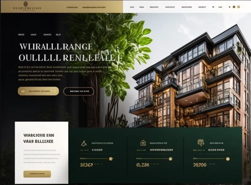 Website de prezentare pentru un proiect imobiliar rezidențial