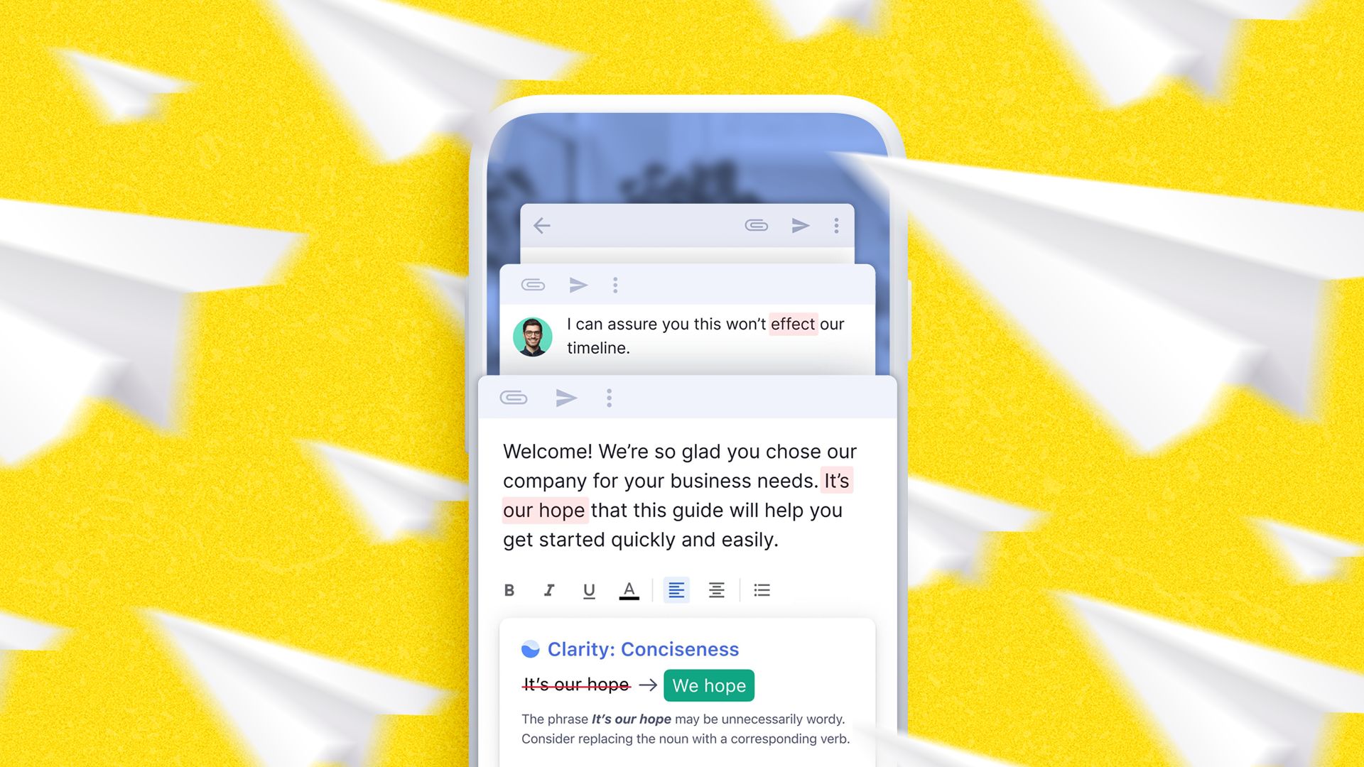 strategie email grammarly