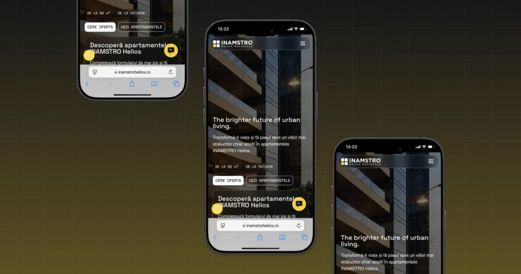 inamstro helios mobile website